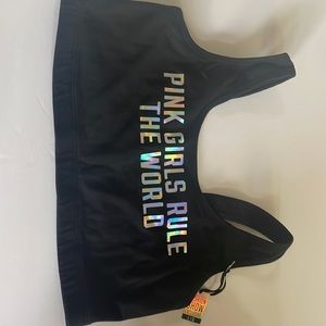 Pink nation sports bra